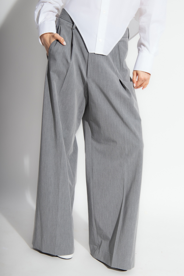 パンツ MM6 Maison Margiela LONG STRAIGHT LEG TROUSERS MM6 Maison Margiela Denim Straight Leg Trousers - Blue